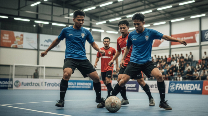 Potret Persaingan Panas di The Nationals Campus League Futsal 2025