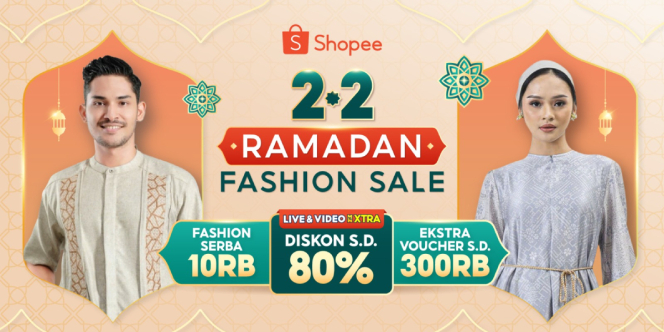 Sambut Ramadan, Shopee Hadirkan Kampanye 2.2 Ramadan Fashion Sale dengan Ragam Koleksi Fesyen Muslim Terkini