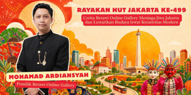 Peringati HUT Jakarta ke-499, Pemuda Ini Jaga Jiwa dan Lestarikan Budaya Lewat Betawi Online Gallery di Shopee