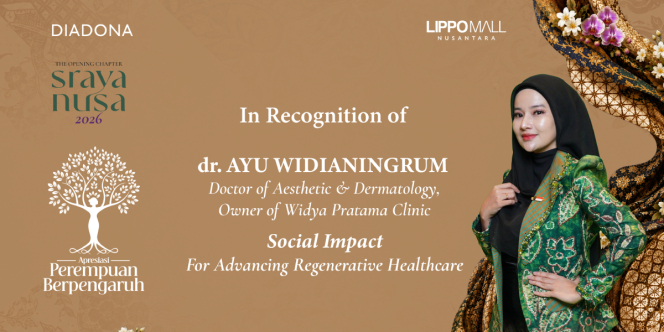 dr. Ayu Widianingrum Raih Apresiasi Perempuan Berpengaruh 2026 untuk Inovasi di Bidang Kesehatan Regeneratif