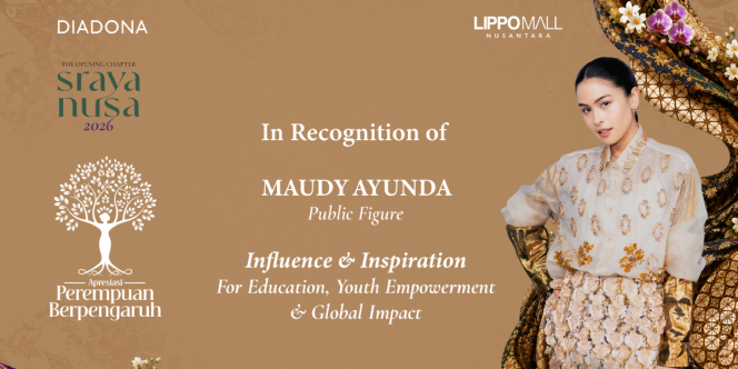 Maudy Ayunda Raih Apresiasi Perempuan Berpengaruh 2026, Dorong Pendidikan dan Pemberdayaan Generasi Muda