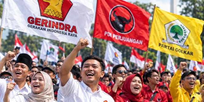 Survei Poltracking: Gerindra Jauh di Atas PDIP-Golkar, Bagaimana PSI?