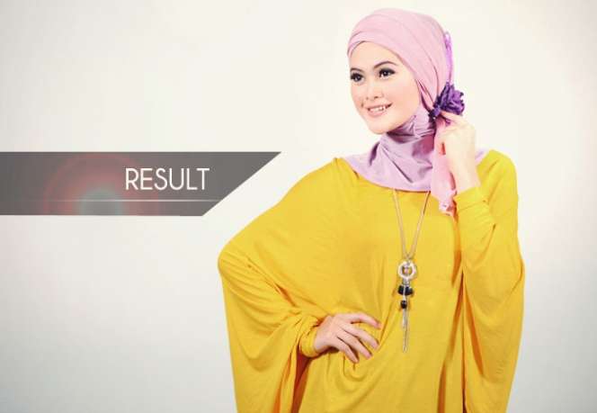 Foto Tutorial Kreasi Jilbab Paris