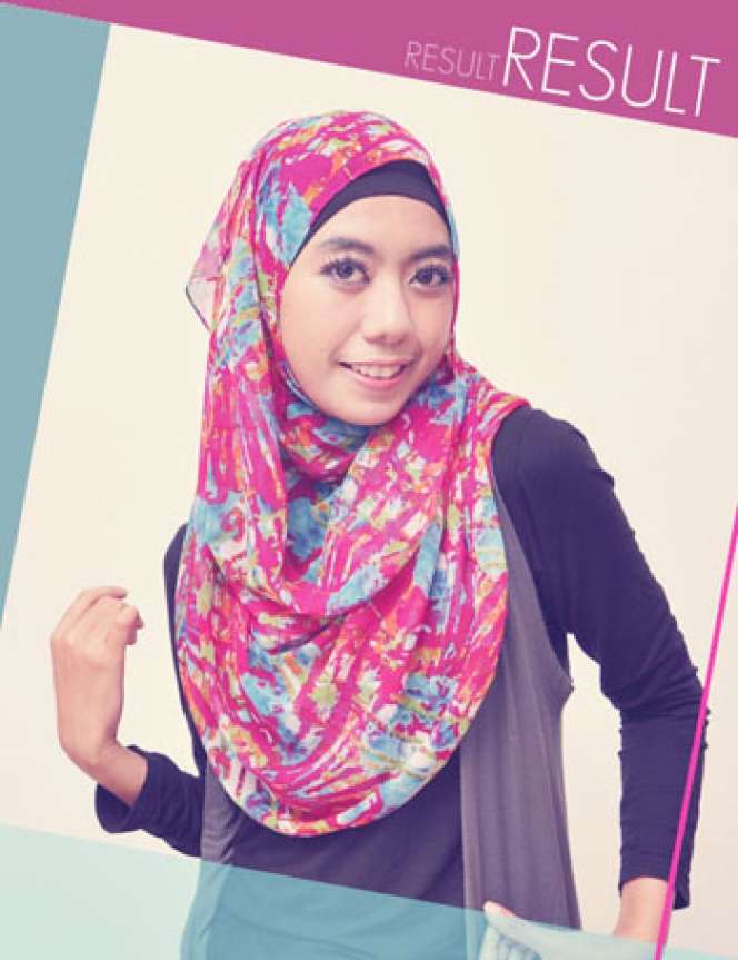 Cara Praktis Memakai Pashmina Sifon