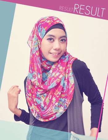 Cara Praktis Memakai Pashmina Sifon