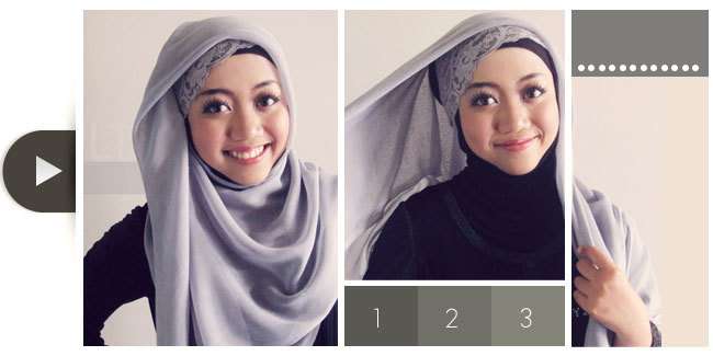 Praktis dan Cantik dengan Jilbab Segi Empat