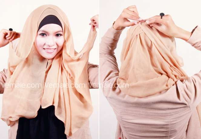 Kreasi Jilbab Paris Sederhana