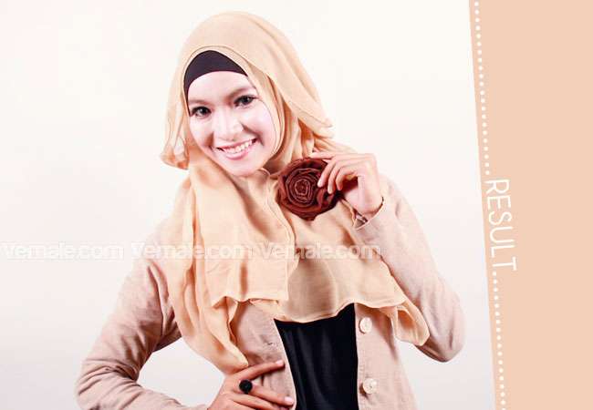 Kreasi Jilbab Paris Sederhana