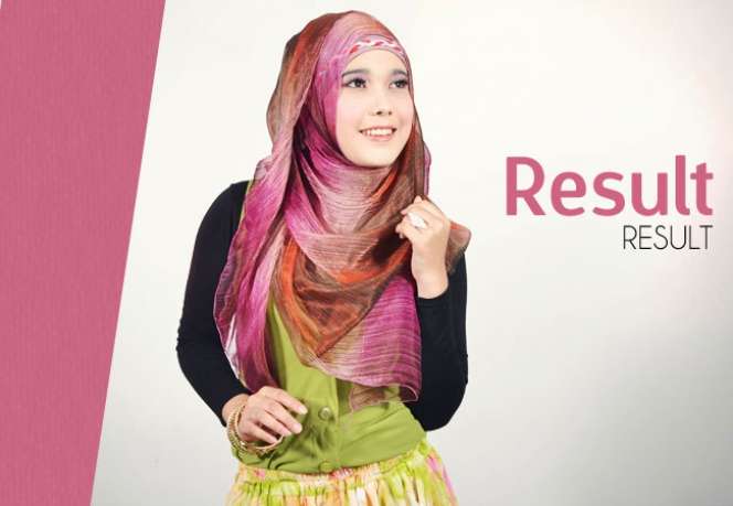 Tampil Syar'i dengan Pashmina Chiffon Pelangi