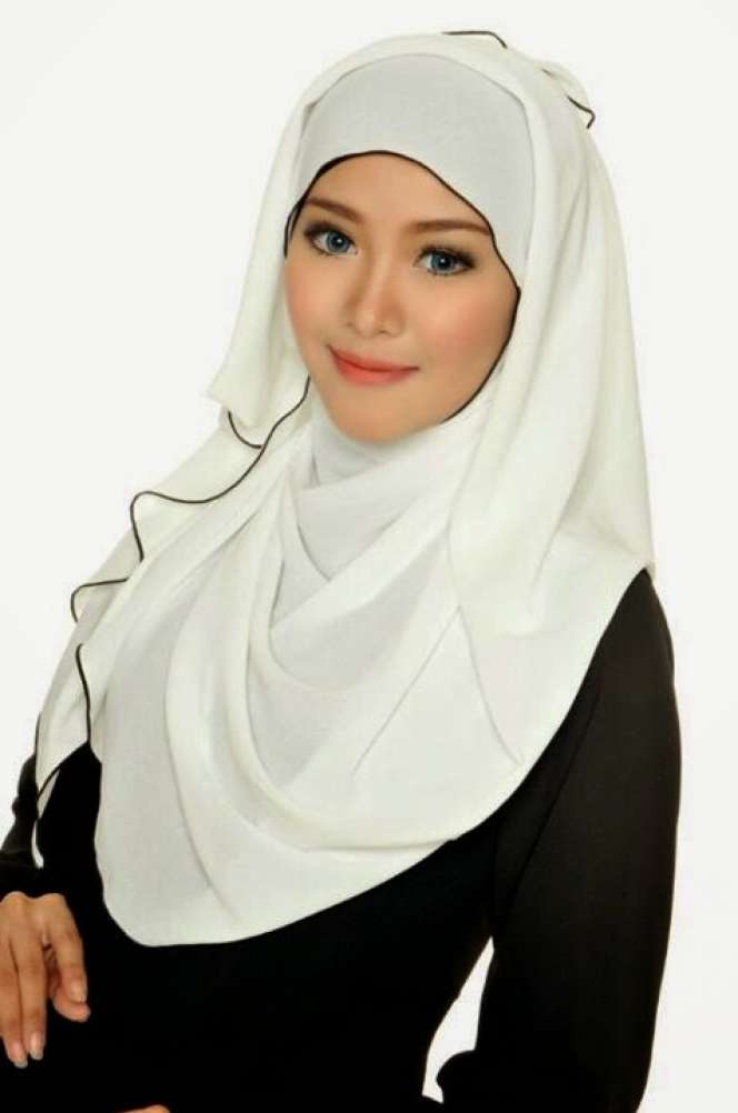 Foto Jilbab Pashmina Chiffon Georgette Shawl