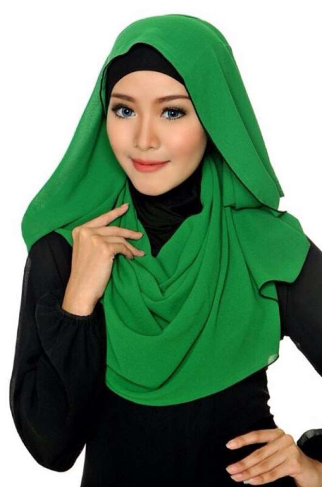Foto Jilbab Pashmina Chiffon Georgette Shawl