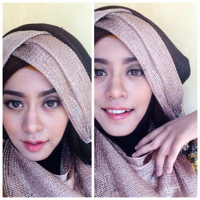 Simple Hijab Pesta Tutorial by Vindy Hafrida