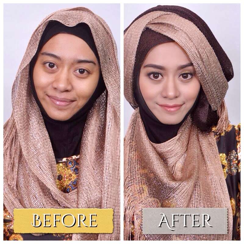Simple Hijab Pesta Tutorial by Vindy Hafrida