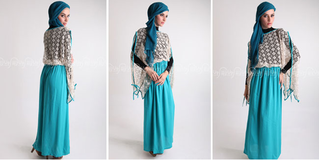 Foto Dress Muslimah Warna Ceria