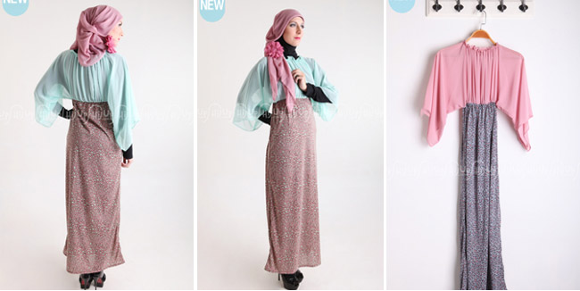 Foto Dress Muslimah Warna Ceria