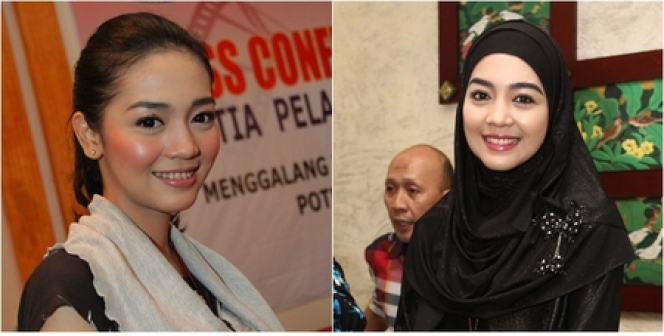 Foto `Before-After` Seleb Cantik Berhijab