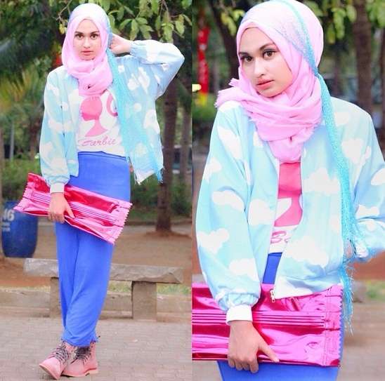 Hijab Style Pelangi Shella Alaztha