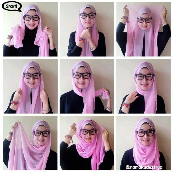 Tutorial Hijab Kreatif dan Sederhana