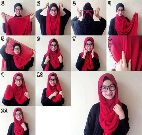 Tutorial Hijab Kreatif dan Sederhana