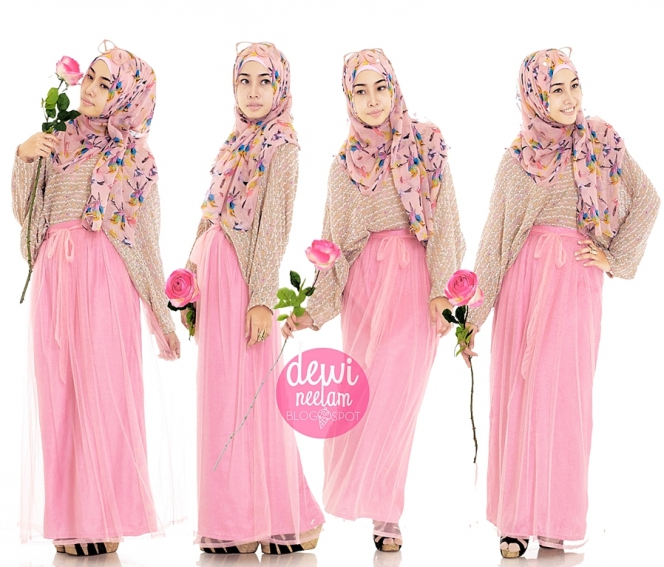Inspirasi `Hijab-Rok` Dewi Neelam