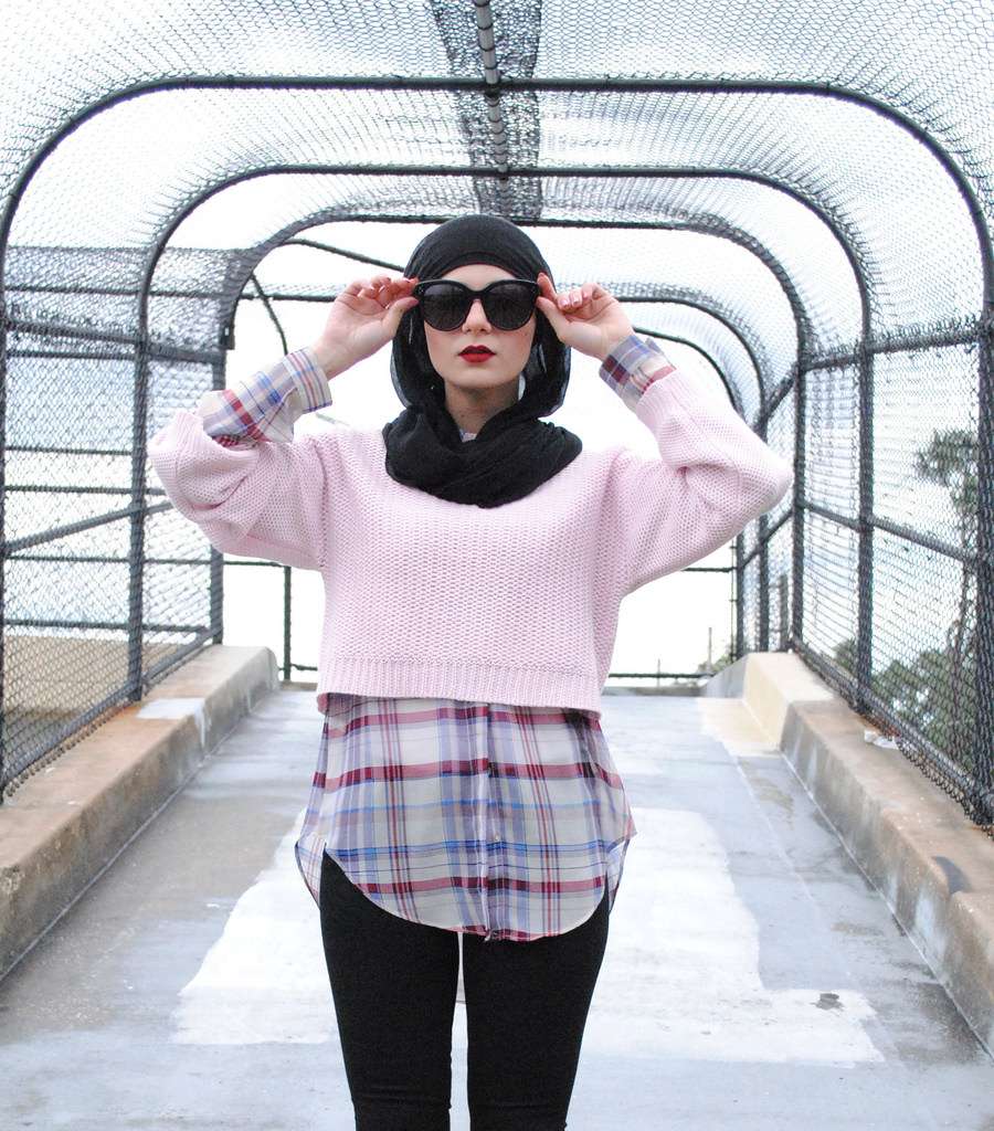 Hitam Putih Hijaber Amerika 