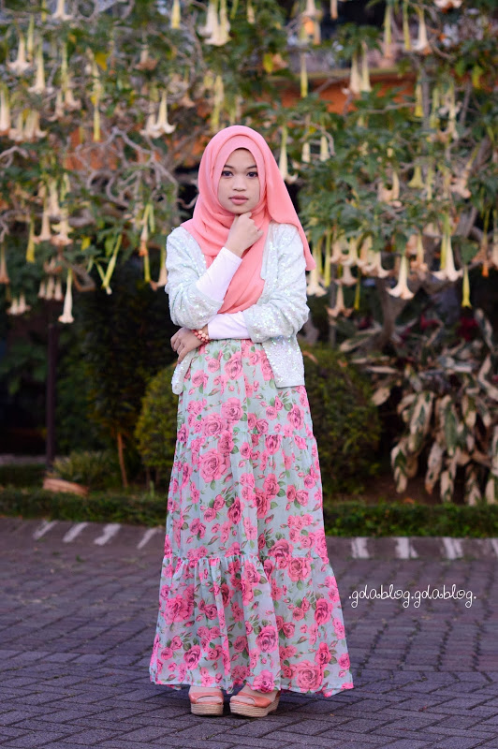 Desain Hijab Cantik Rancangan Putri Aa Gym