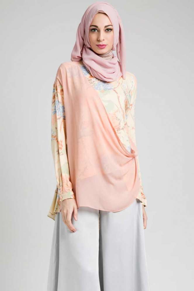 Hijab Floral Pastel Percantik Hijabers