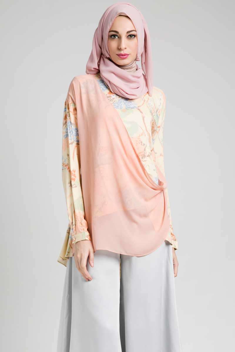 Hijab Floral Pastel Percantik Hijabers