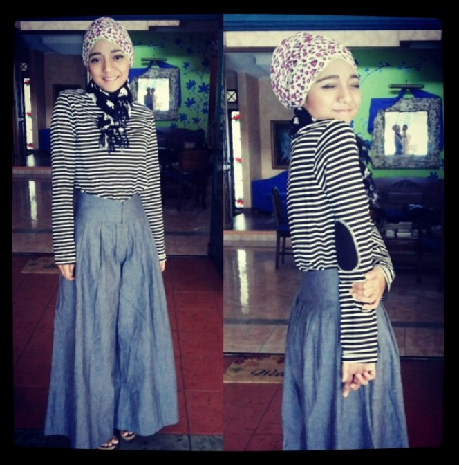 Gaya Hijab Animator Muda, Putri Bungsu Ikang Fawzi