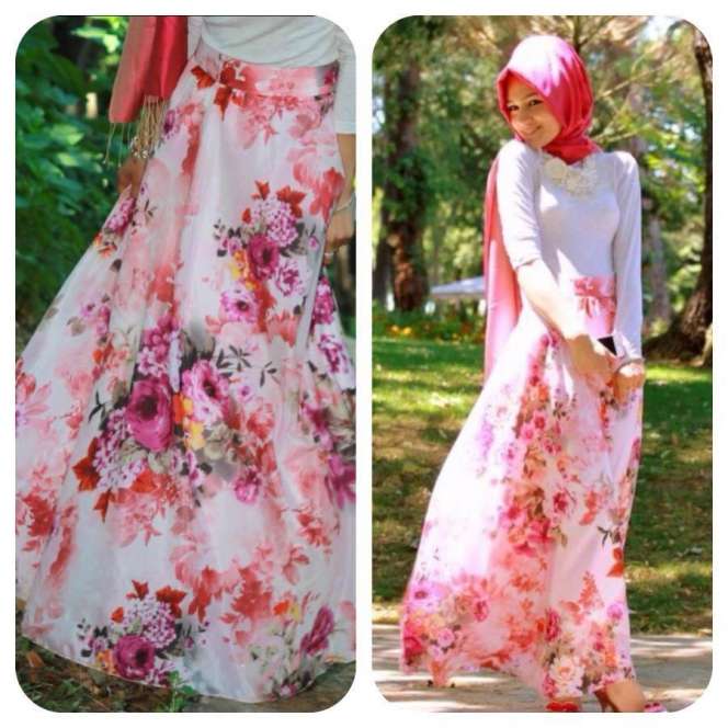 Tampil Feminin dengan Rok Floral