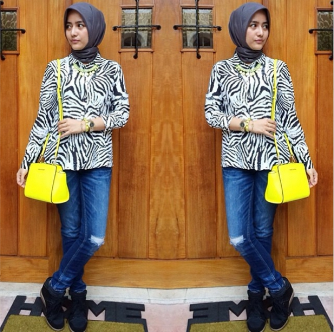 Gaya `Edgy` Hijabers Cantik
