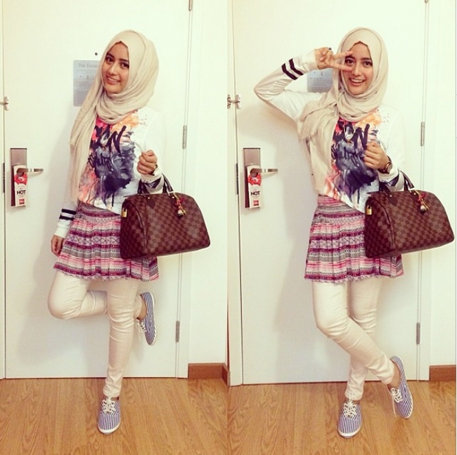 Gaya `Edgy` Hijabers Cantik