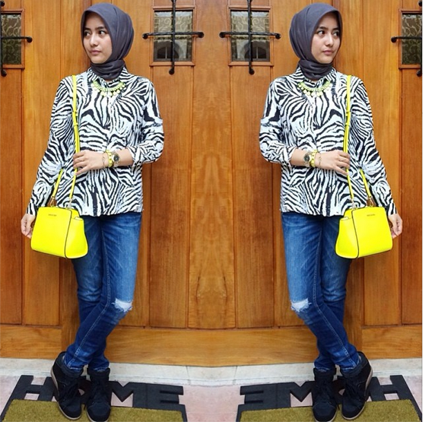 Gaya `Edgy` Hijabers Cantik