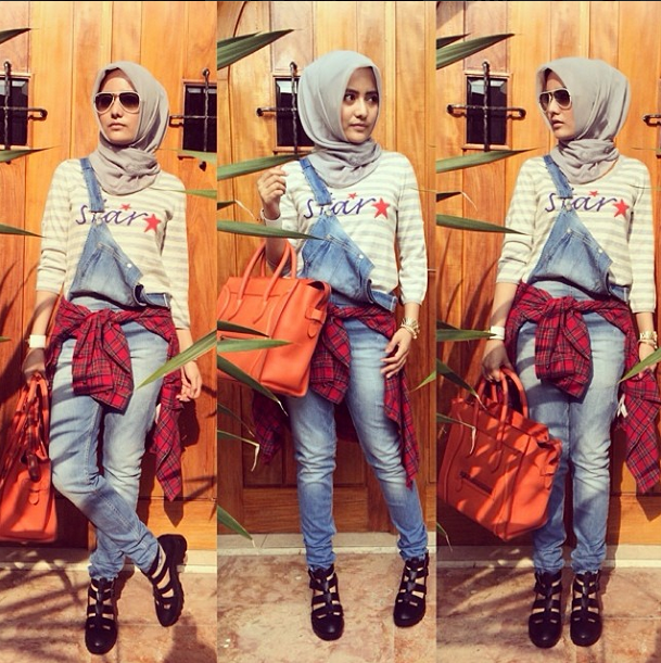 Gaya `Edgy` Hijabers Cantik
