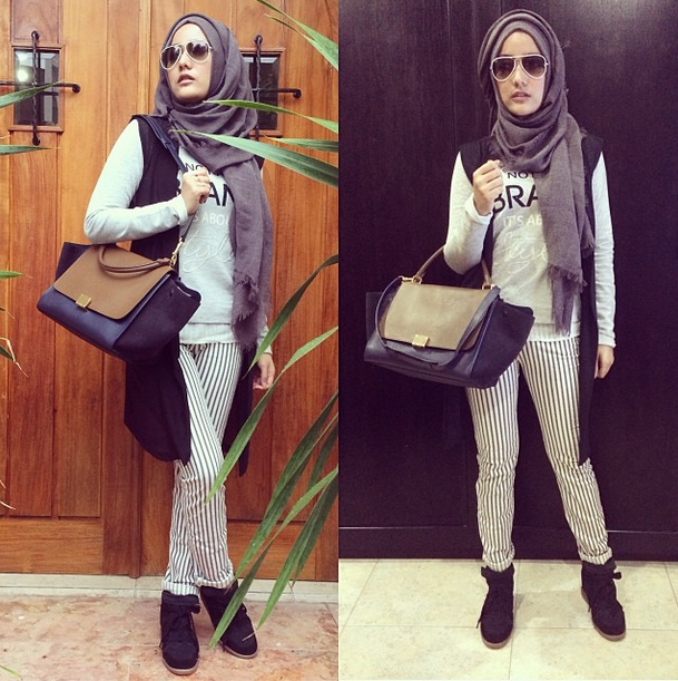 Gaya `Edgy` Hijabers Cantik