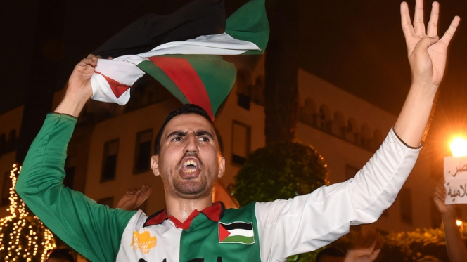 Warga Maroko Turun ke Jalan Kecam Israel