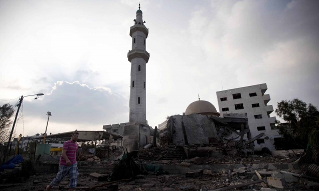 Masjid di Gaza Dibombardir Israel