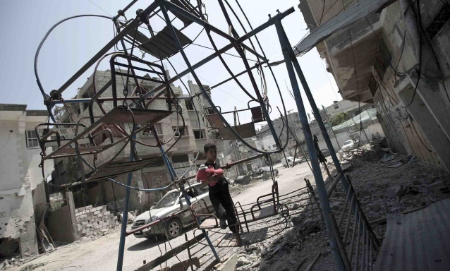 Hancurnya Fasilitas Bermain Anak-anak Gaza