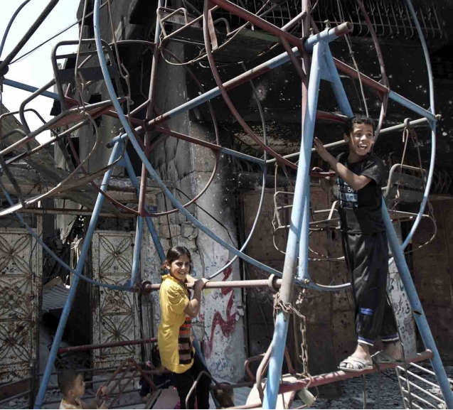 Hancurnya Fasilitas Bermain Anak-anak Gaza