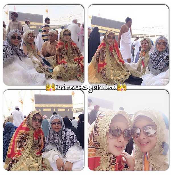 Gaya Syahrini Saat Jalani Ibadah Umroh