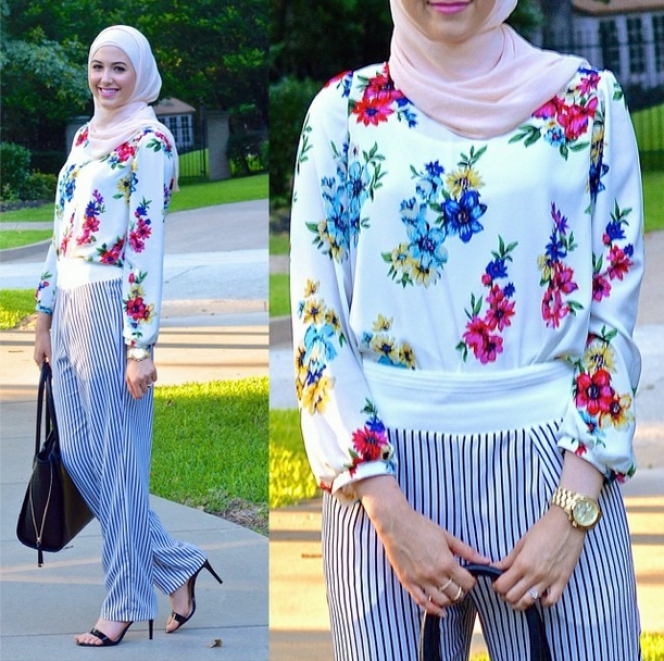 Gaya Minimalis Hijabers Amrik Berdarah Palestina
