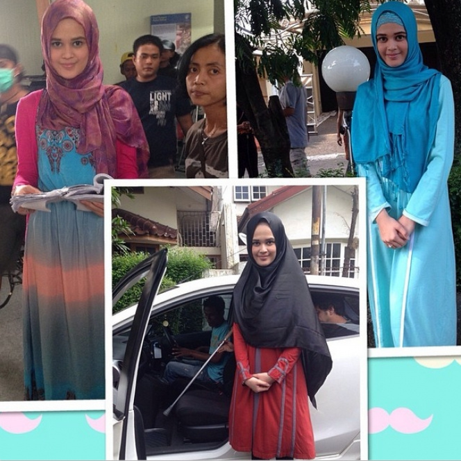 Selfie Hijab si Cantik `Hello Kitty` 