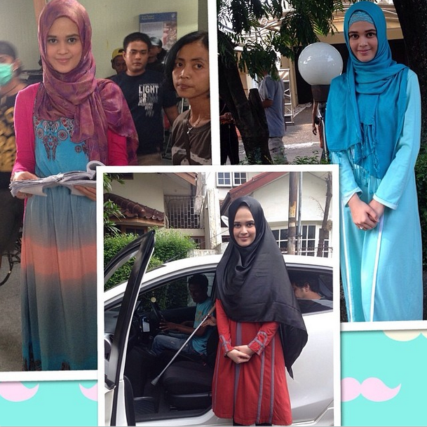 Selfie Hijab si Cantik `Hello Kitty` 