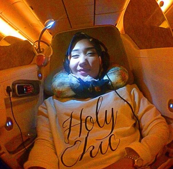 Gaya Hijab Keren Dian Pelangi di Amerika