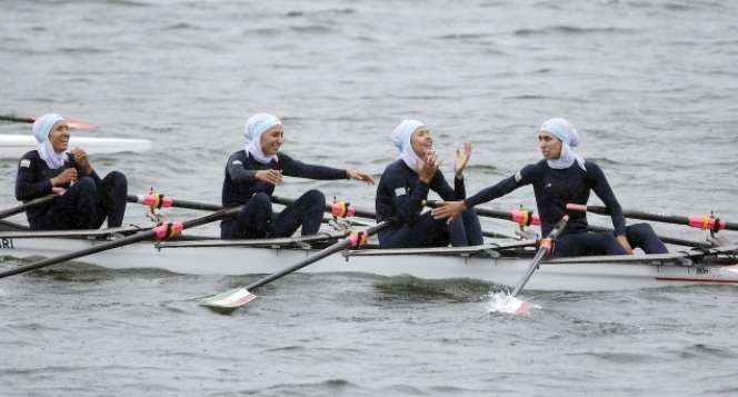 Aksi Memukau Atlet Berhijab di Asian Games 2014