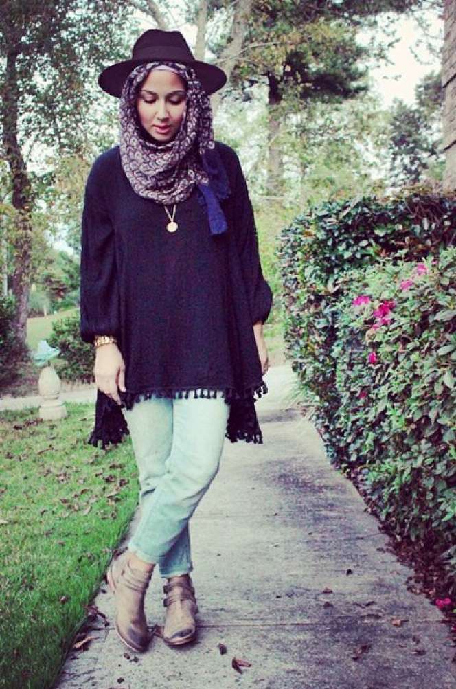 Gaya Hijab Keren Fashionista New York