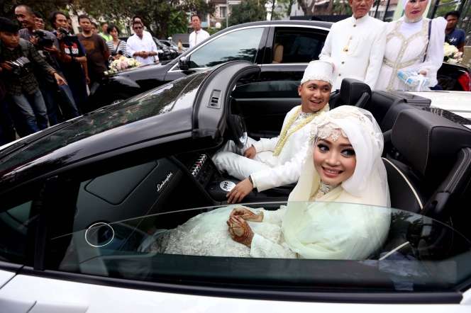 Lamborghini, Tunggangan Nuri Maulida usai Menikah