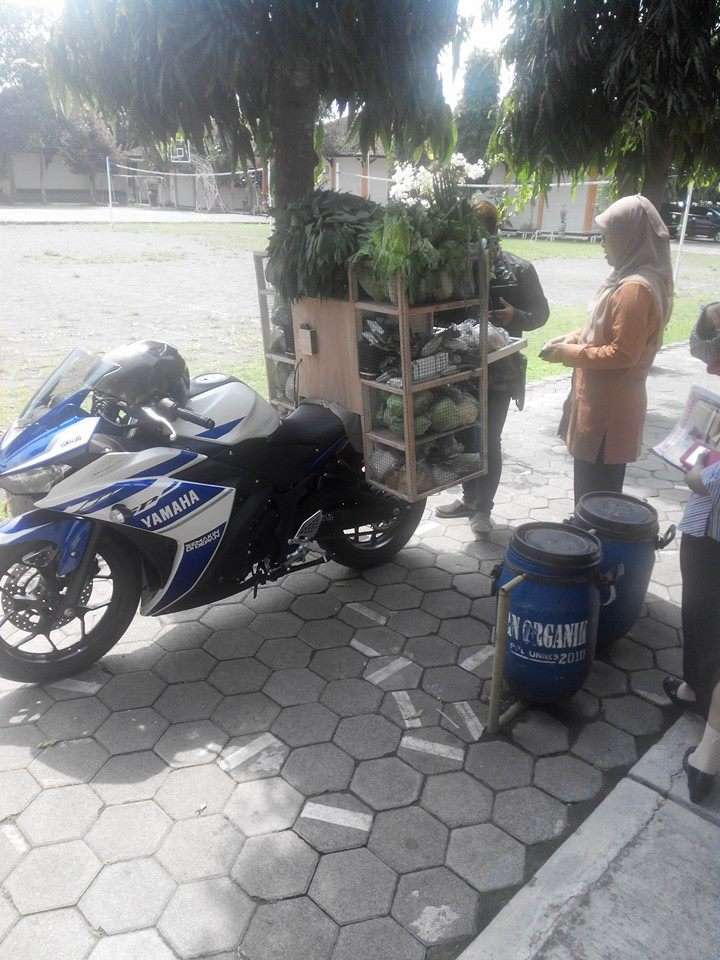 Di Magelang, Motor Sport Rp 54 Juta Jadi `Gerobak` Sayur