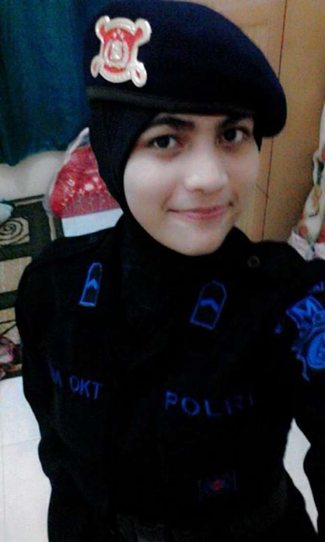 Pesona Bripda Nina, Brimob Berhijab Polda Aceh