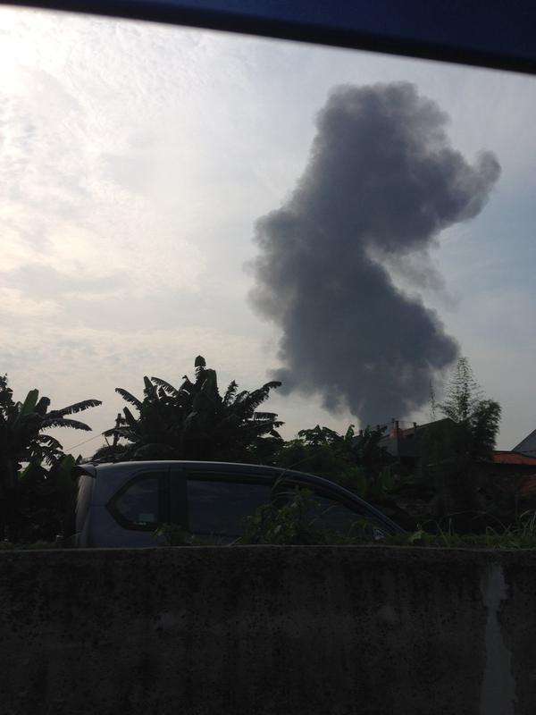 Pesawat Tempur F16 Ludes Terbakar di Halim